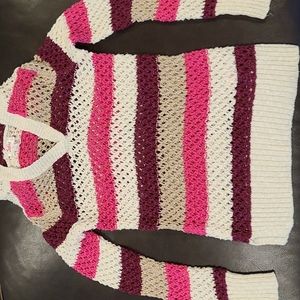 Girls Justice Sweater pullover with Hoodia- size 8
